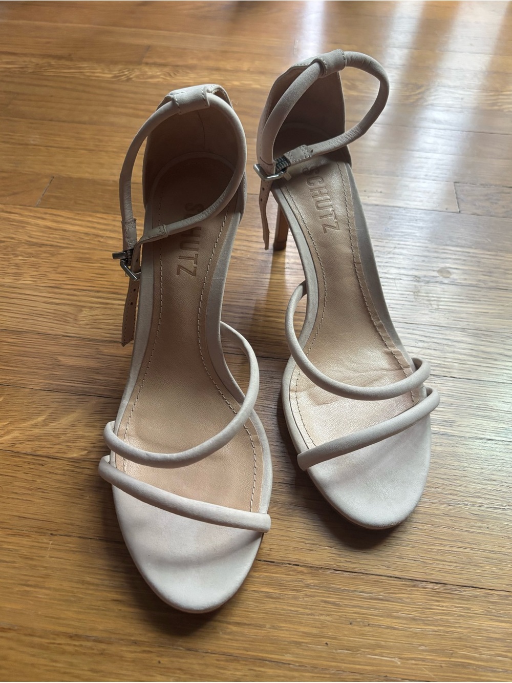 Schutz Women's Nude Strappy High Heel Sandals